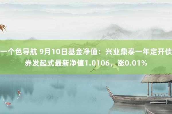 一个色导航 9月10日基金净值：兴业鼎泰一年定开债券发起式最新净值1.0106，涨0.01%