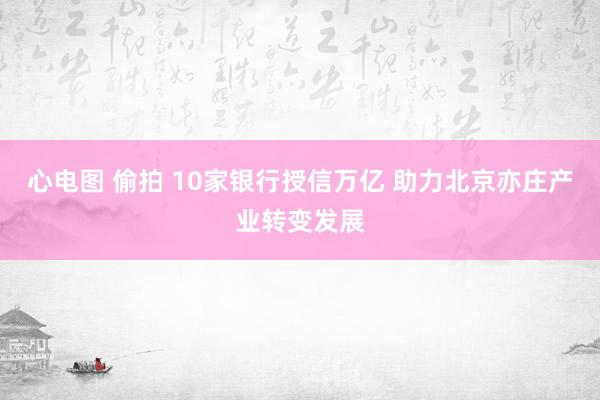 心电图 偷拍 10家银行授信万亿 助力北京亦庄产业转变发展