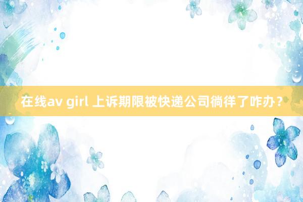 在线av girl 上诉期限被快递公司徜徉了咋办？